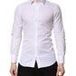 White GOLD Cotton Long Sleeve Men Formal Shirt