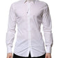 White Cotton Long Sleeves GOLD Formal Shirt