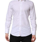 White GOLD Cotton Men Dress Formal Shirt