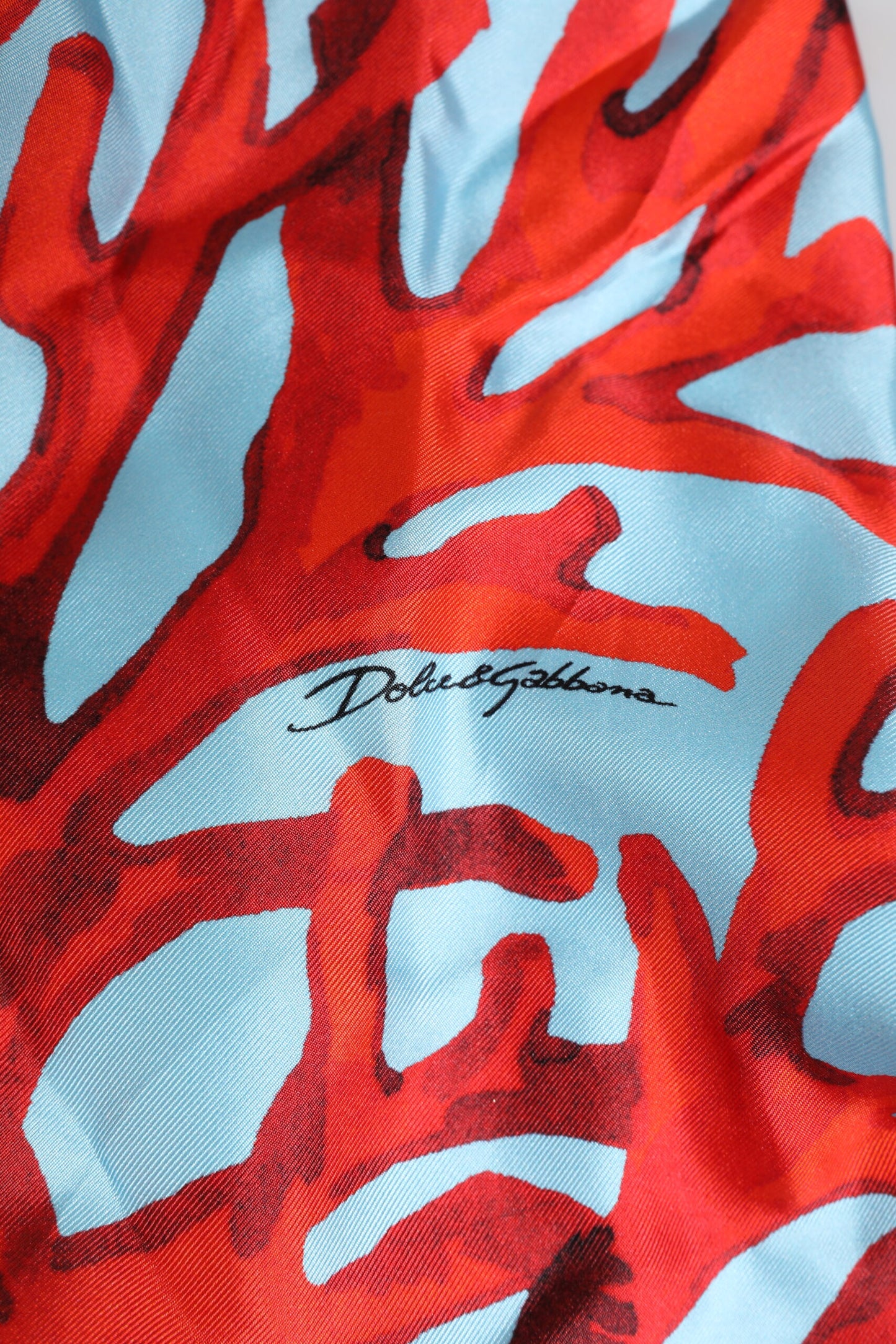 Blue Red Coral Print Wrap Robe Coat Jacket