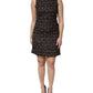 Multicolor Sleeveless Mini Tweed A-line Dress