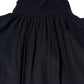 Blue Silk Mock Neck Long Sleeves Blouse Top
