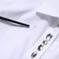 White Rhinestone Embellish Long Sleeves Top
