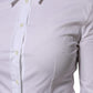 White Cotton Collared Long Sleeves Blouse Top