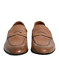 Brown Leather Loafer Dress Formal Shoes