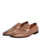 Brown Leather Loafer Dress Formal Shoes