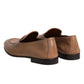 Brown Leather Loafer Dress Formal Shoes