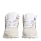 Off White Suede Sneakers Shoes