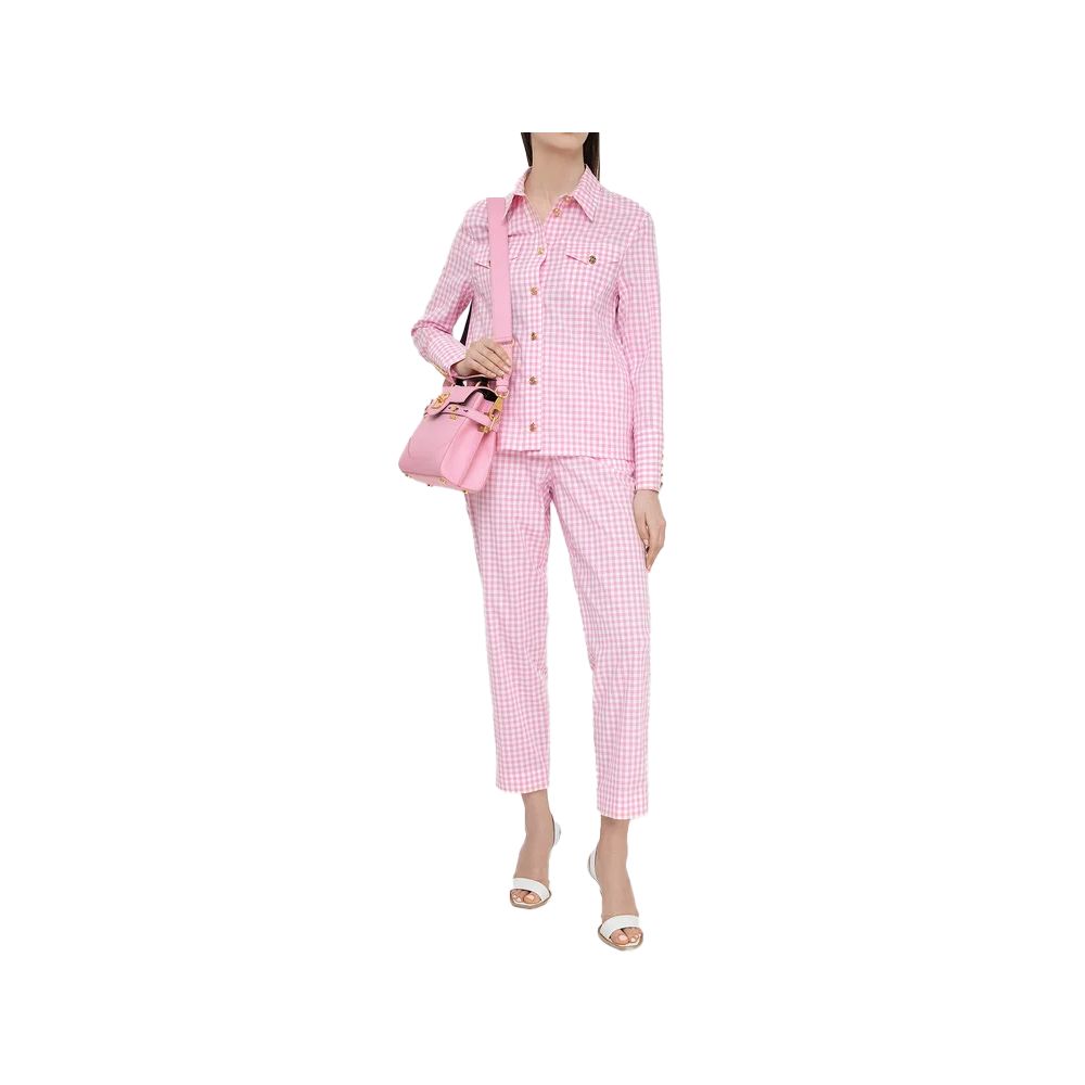 Pink Cotton Women Pants