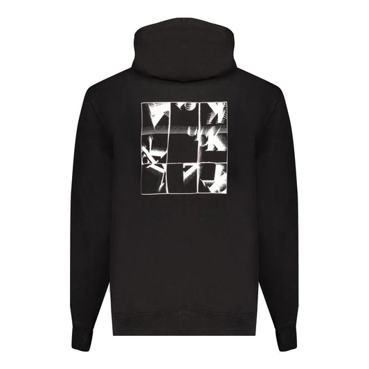 Black Cotton Men Sweater