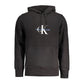 Black Cotton Men Sweater Hoodie