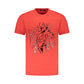 Red Cotton Men T-Shirt