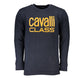 Blue Cotton Men Sweater