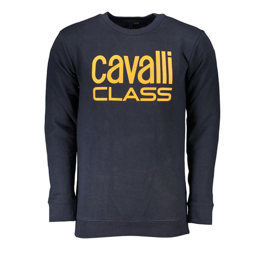Blue Cotton Men Sweater