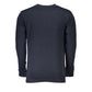 Blue Cotton Men Sweater