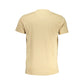 Beige Cotton Men T-Shirt