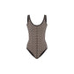 Black Wool Women Bodysuit