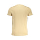 Beige Cotton Men T-Shirt