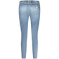 Blue Recycled Cotton Women Jeans