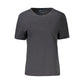Black Cotton Women T-Shirt