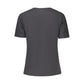 Black Cotton Women T-Shirt
