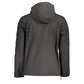 Black Polyester Men Jacket
