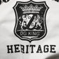White Cotton DG ROYAL Print Hooded Sweater