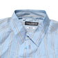 Blue Striped MARTINI Long Sleeves Dress Shirt