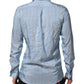 Blue Striped MARTINI Long Sleeve Dress Shirt