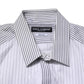 White Striped GOLD Long Sleeves Dress Shirt
