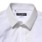 White Cotton GOLD Long Sleeves Dress Shirt