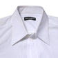 White Cotton Long Sleeves Dress Shirt