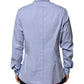 Blue Cotton GOLD Long Sleeves Dress Shirt