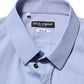 Blue Cotton GOLD Long Sleeves Dress Shirt
