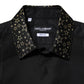 Black Cotton GOLD Long Sleeves Dress Shirt