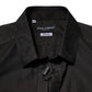 Black Cotton Jacquard GOLD Collar Dress Shirt