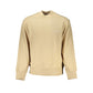 Beige Cotton Men Sweater