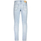 Blue Cotton Men's Tapered Jean