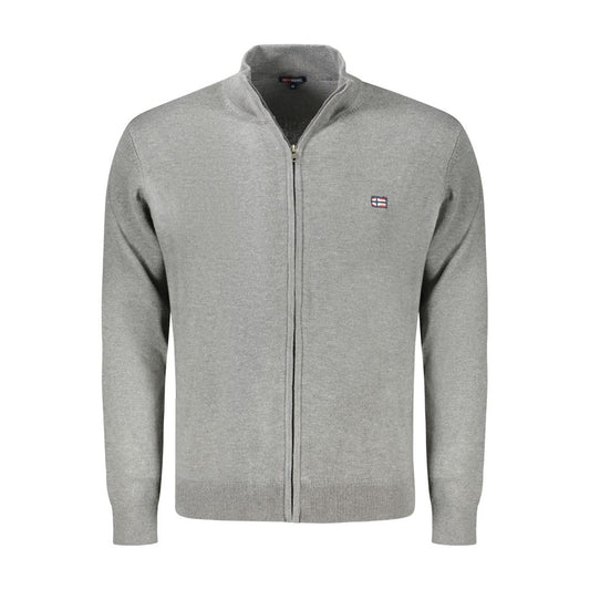 Brown Polyester Mens Cardigan