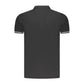 Black Cotton Men Polo