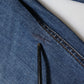 Blue Low Waist Cotton Skinny Denim Jeans