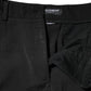 Black High Waisted Tapered STAFF Pants