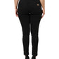 Black Cotton Mid Waist Denim Jeans