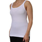 White Cotton Round Neck Sleeveless Tank Top