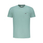 Green Cotton Men T-Shirt