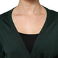 Dark Green Cashmere Silk Cardigan Sweater