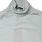 Light Green Silk Turtleneck 3/4 Sleeves Top