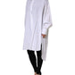 White Cotton Collared Shirt Long Sleeve Top