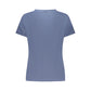 Blue Cotton Women T-Shirt