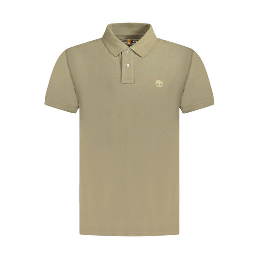 Green Cotton Polo T-Shirt